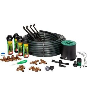 Rain Bird 32HE In-Ground Pro Rotor Pop-up Sprinkler System Kit with Click-N-G...